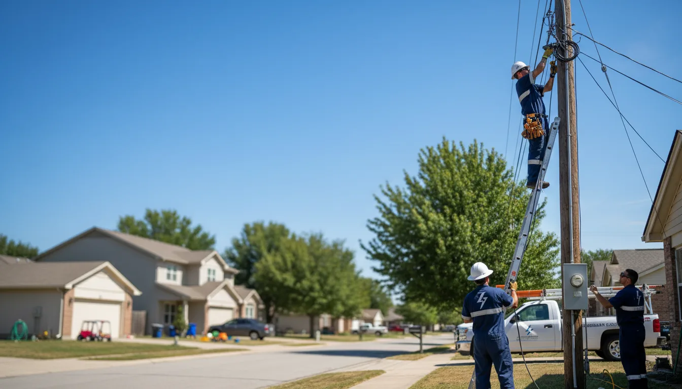 Residential electrician providing installation services in Junction City, AR